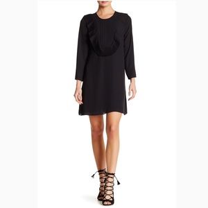 CECE|Delilah Accordion Pleat Bib Front Dress